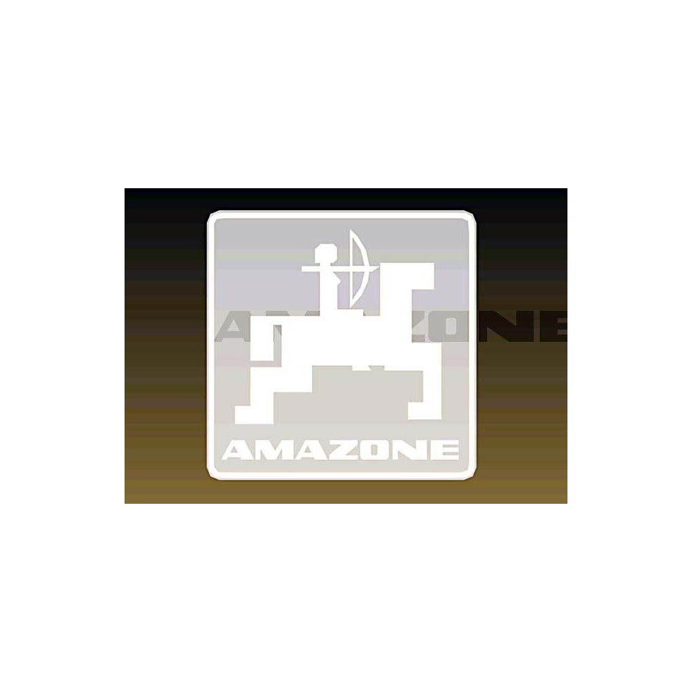 Autocollant logo amazone blanc MF1480 Amazone