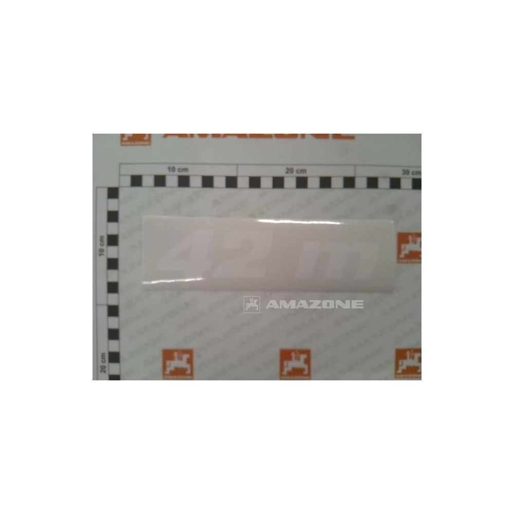 Autocollant 42 M blanc MF1542 Amazone