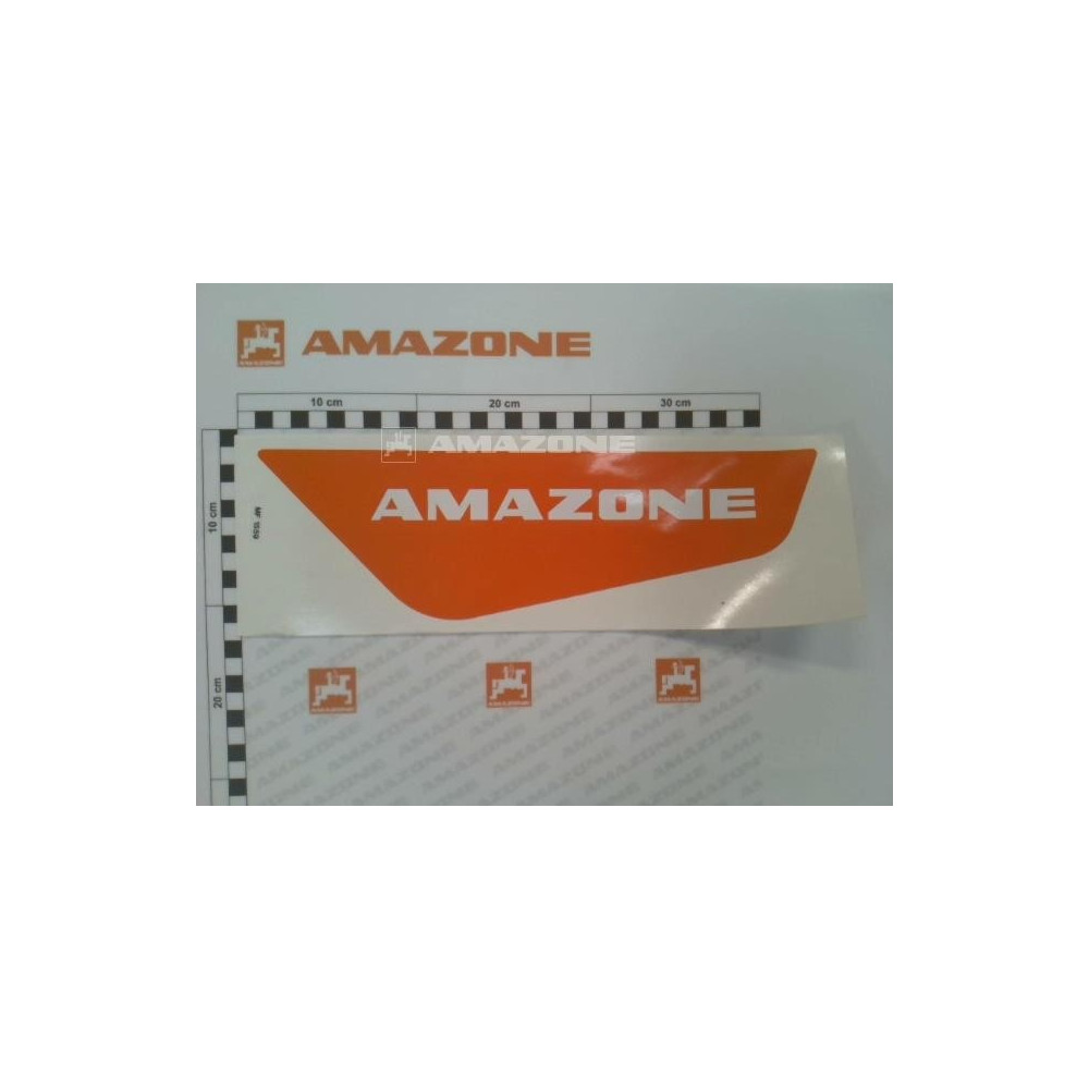 Autocollant orange KE amazone DR MF1559 Amazone