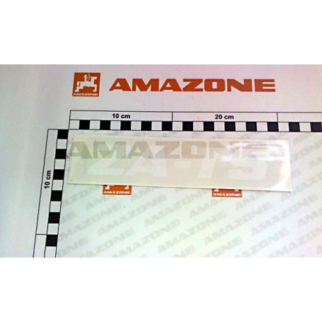 Autocollant blanc zats Réf. MF1611 - AMAZONE Autocollant blanc zats Réf. MF1611 - AMAZONE