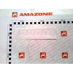 Autocollant blanc 2200 Réf. MF1622 - AMAZONE Autocollant blanc 2200 Réf. MF1622 - AMAZONE