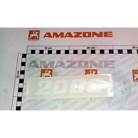 Autocollant ZA-V 2000 blanc Réf. MF1621 - AMAZONE Autocollant ZA-V 2000 blanc Réf. MF1621 - AMAZONE