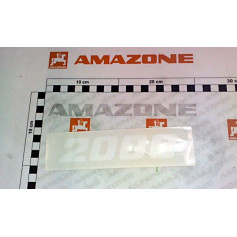 Autocollant ZA-V 2000 blanc Réf. MF1621 - AMAZONE Autocollant ZA-V 2000 blanc Réf. MF1621 - AMAZONE