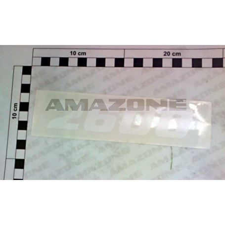 Autocollant blanc 2600 Réf. MF1623 - AMAZONE Autocollant blanc 2600 Réf. MF1623 - AMAZONE