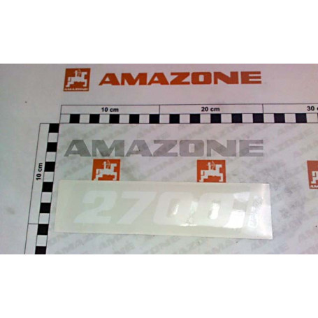 Autocollant blanc 2700 Réf. MF1624 - AMAZONE Autocollant blanc 2700 Réf. MF1624 - AMAZONE