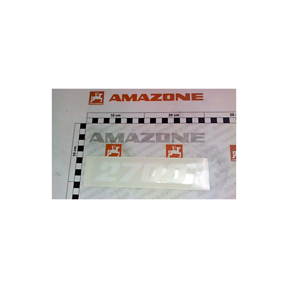 Autocollant blanc 2700 MF1624 Amazone