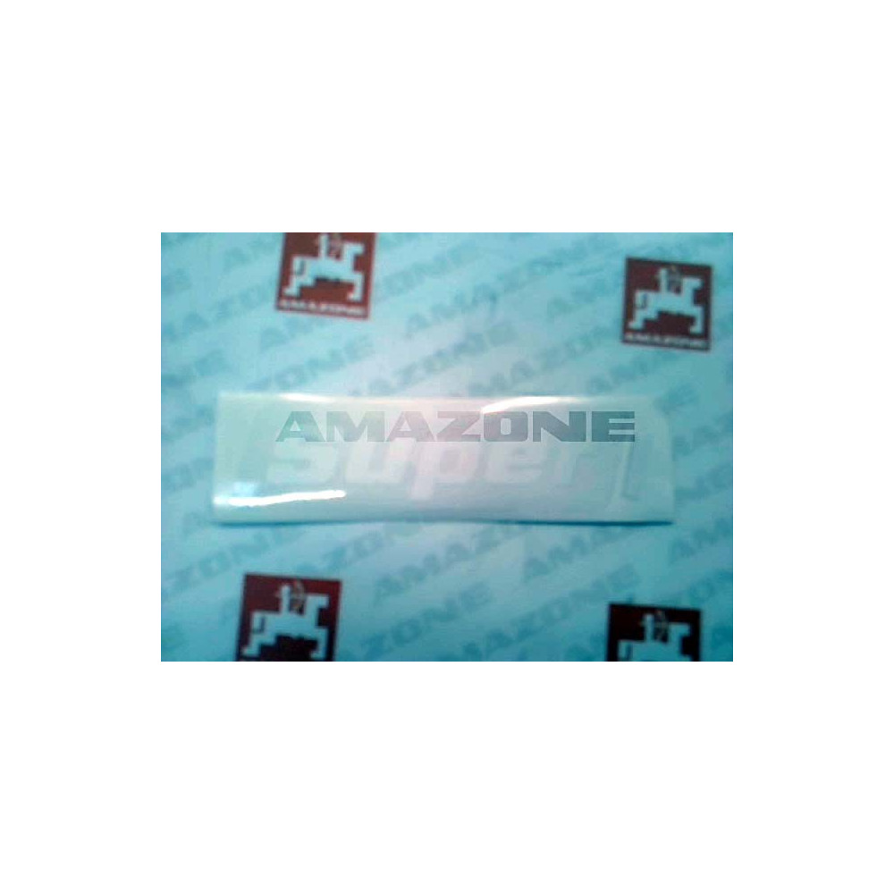 Autocollant "SUPER" blanc MF1628 Amazone