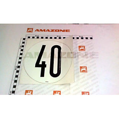 Autocollant 40 km/h FR Réf. MF1636 - AMAZONE Autocollant 40 km/h FR Réf. MF1636 - AMAZONE