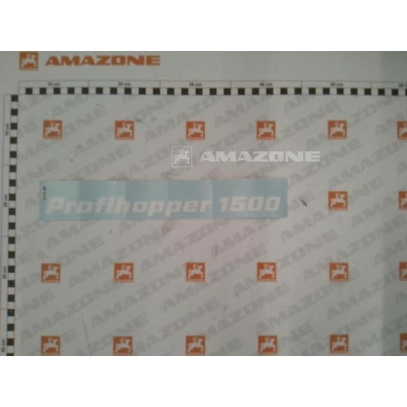 Autocollant blanc profihopper 1500 Réf. MF1809 - AMAZONE Autocollant blanc profihopper 1500 Réf. MF1809 - AMAZONE