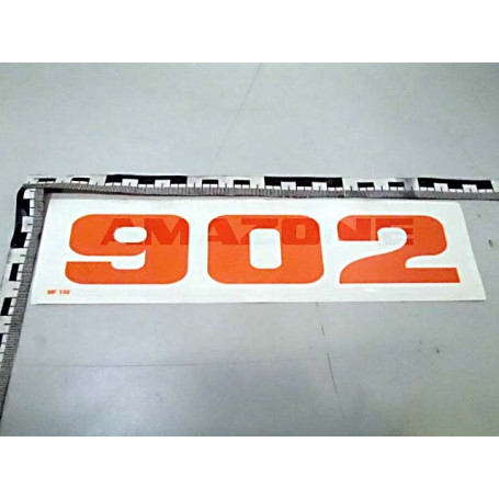 AUTOCOLLANT 902 L_232 H_51 Réf. MF198 AMAZONE AUTOCOLLANT 902 L_232 H_51 Réf. MF198 AMAZONE