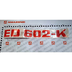 AUTOCOLLANT ED602K ED Réf. MF312 AMAZONE