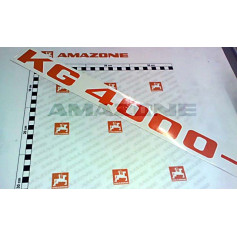 AUTOCOLLANT KG 4000-2 L_566 H_45 Réf. MF404 AMAZONE