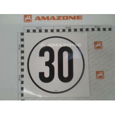 Autocollant 30KM/H Réf. MF542 - AMAZONE Autocollant 30KM/H Réf. MF542 - AMAZONE