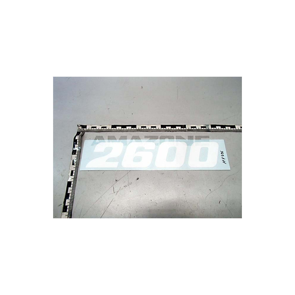 Autocollant blanc zats L 249 H 50 MF996 Amazone