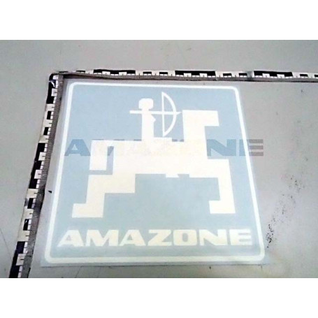 Autocollant logo blanc 200 X 200 Réf. MF999 - AMAZONE Autocollant logo blanc 200 X 200 Réf. MF999 - AMAZONE