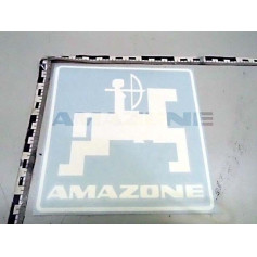 Autocollant logo blanc 200 X 200 Réf. MF999 - AMAZONE Autocollant logo blanc 200 X 200 Réf. MF999 - AMAZONE