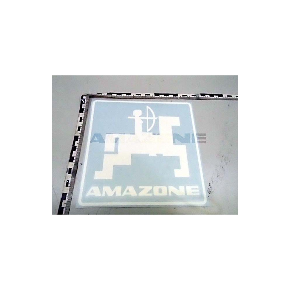 Autocollant logo blanc 200 X 200 MF999 Amazone