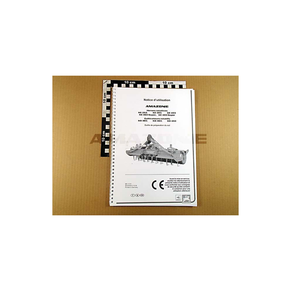 Manuel KG 03 KE 03 super 10.04 MG1210 Amazone