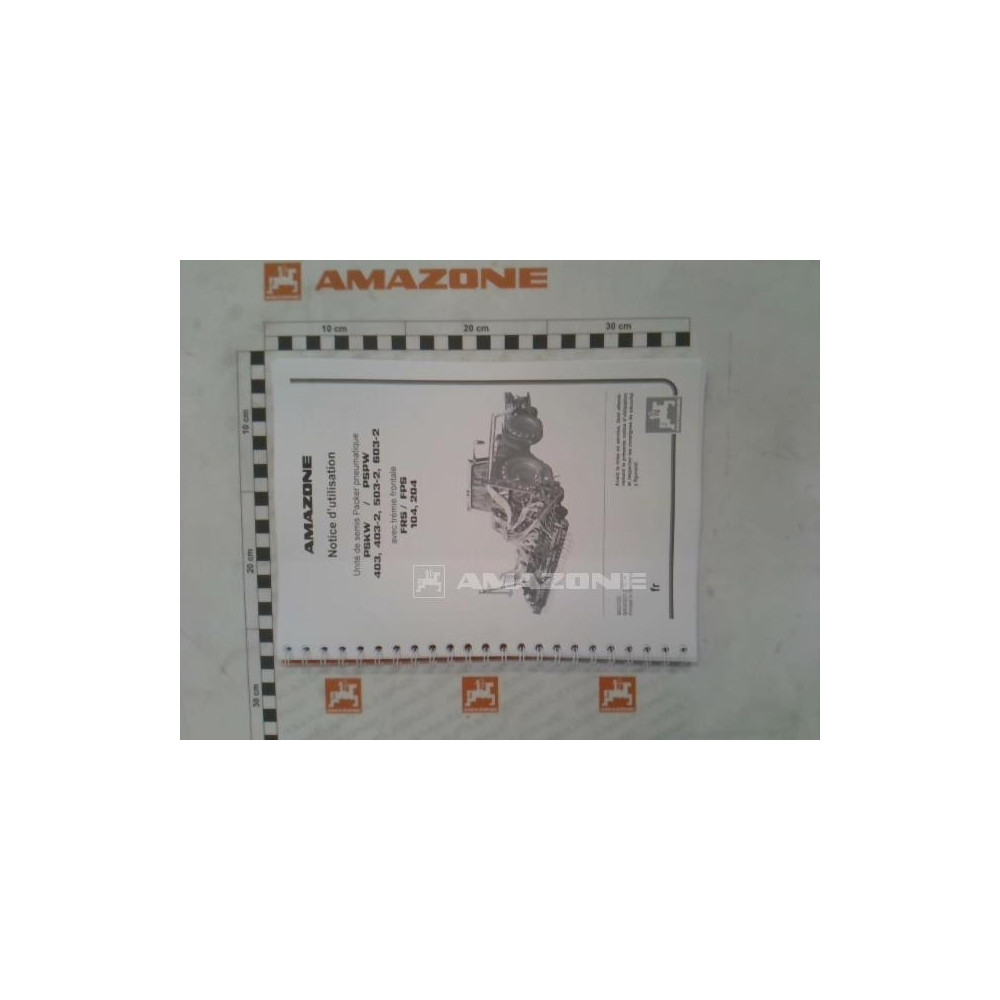 Manuel pskw 4/5/603-2AVECFPS/FRS104 MG3122 Amazone