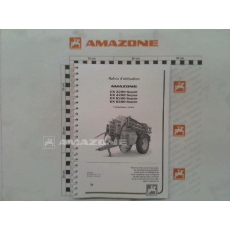 Manuel UX 3200)6200 super 04.10 Réf. MG3404 - AMAZONE Manuel UX 3200)6200 super 04.10 Réf. MG3404 - AMAZONE