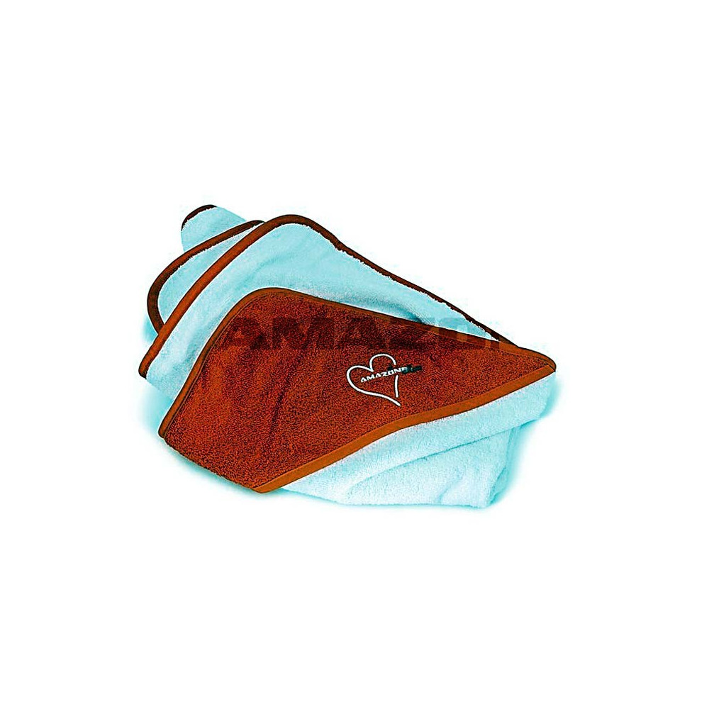 Cape de bain bebe orange et blanc ML1036 Amazone