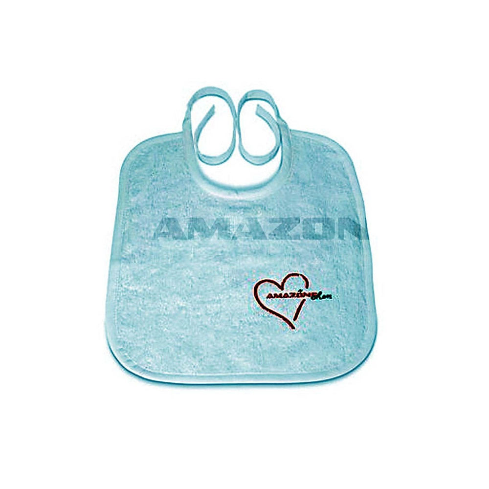 Bavoir bebe blanc 100% coton ML1037 Amazone