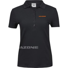 Polo amazone noir femme T S ML1682 Amazone