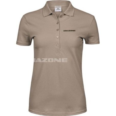 Polo gris pierre femme T M Réf. ML1677 - AMAZONE