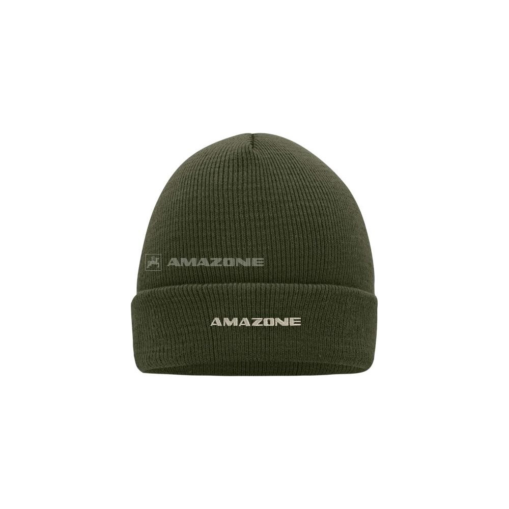 Bonnet en maille vert olive ML1756 Amazone