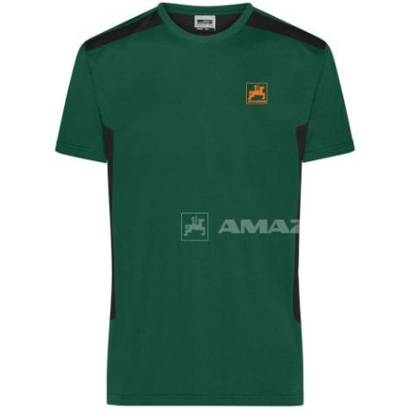 T-SHIRT homme vert et noir T S Réf. ML1789 - AMAZONE