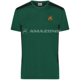 T-SHIRT homme vert et noir T M ML1790 Amazone
