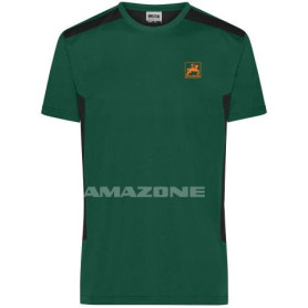T-SHIRT homme vert et noir T L ML1791 Amazone