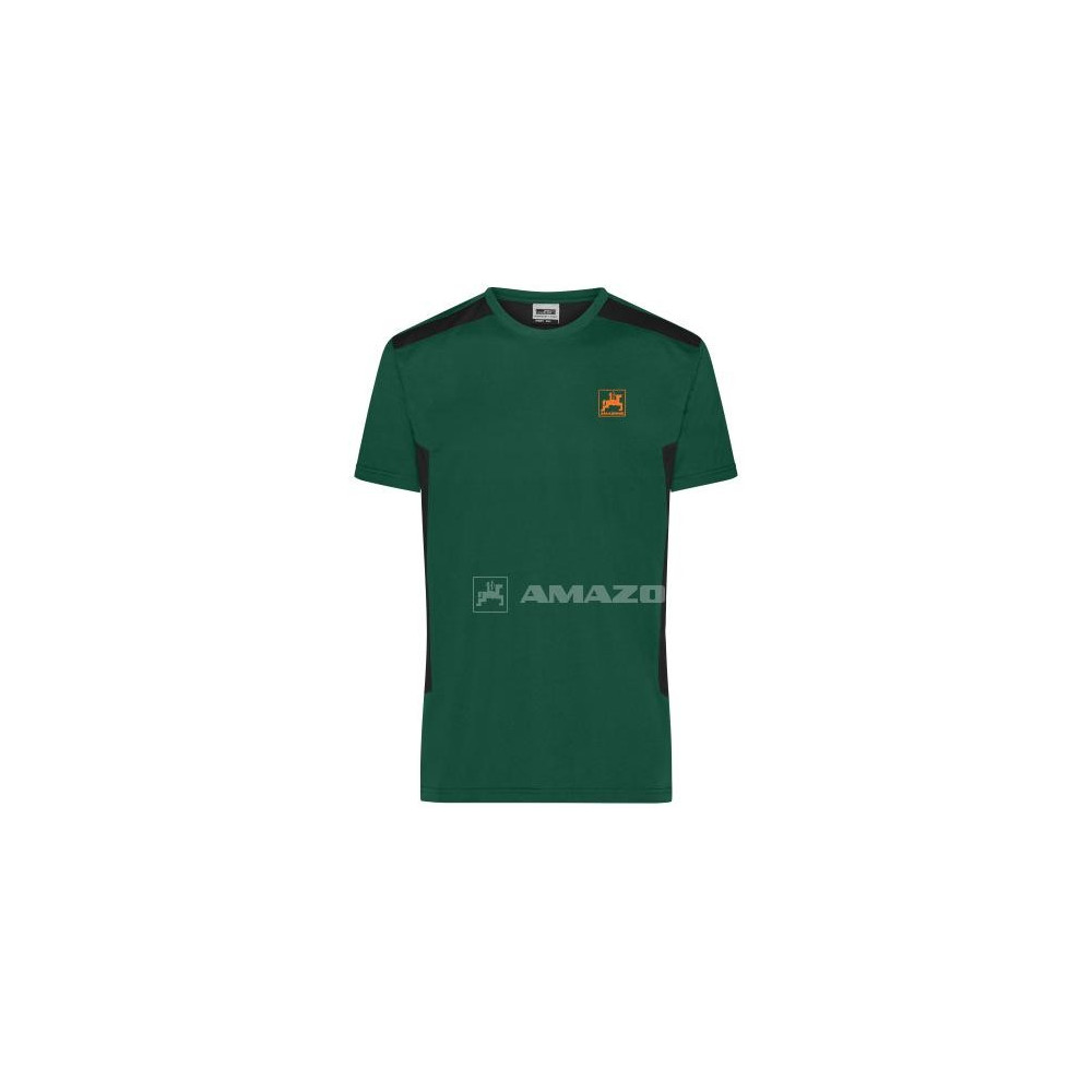 T-SHIRT homme vert et noir T XL ML1792 Amazone