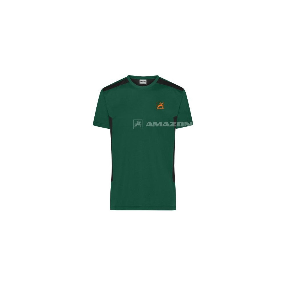 T-SHIRT homme vert et noir T XXL ML1793 Amazone