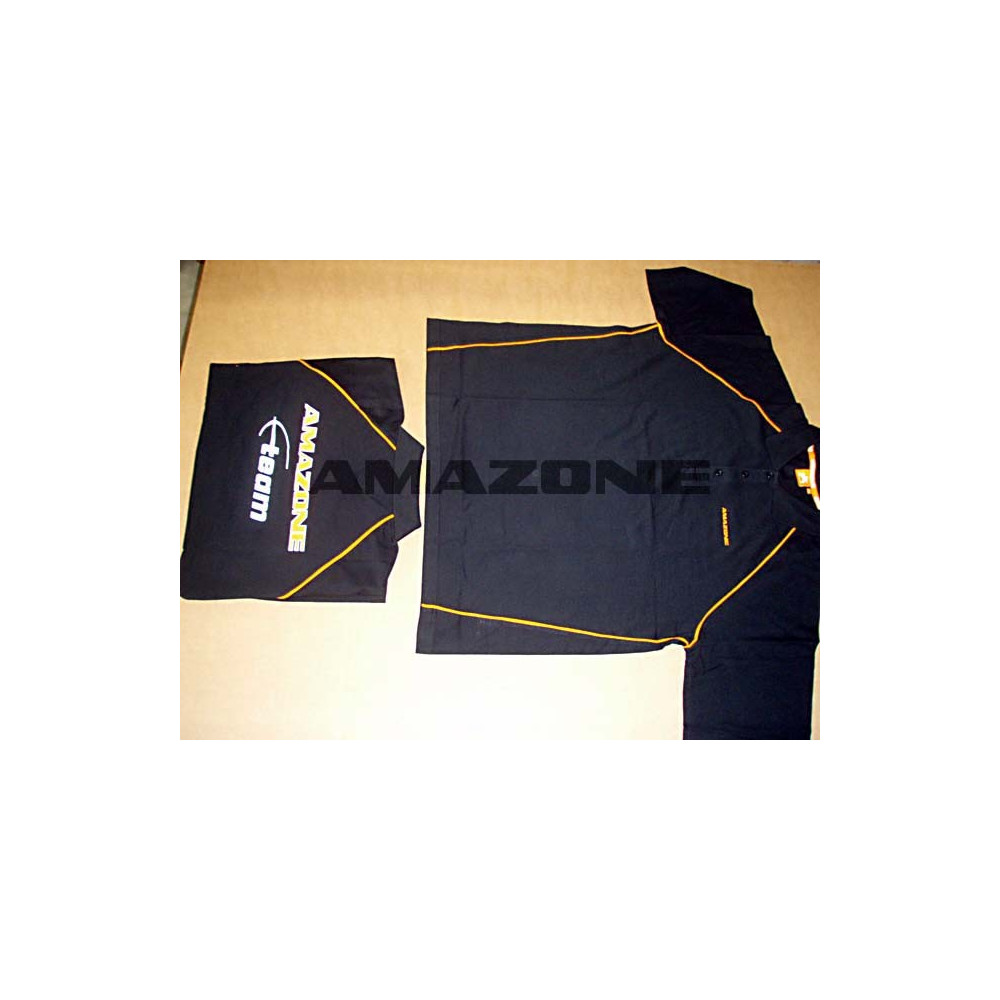 Polo noir homme team taille:xl ML201 Amazone