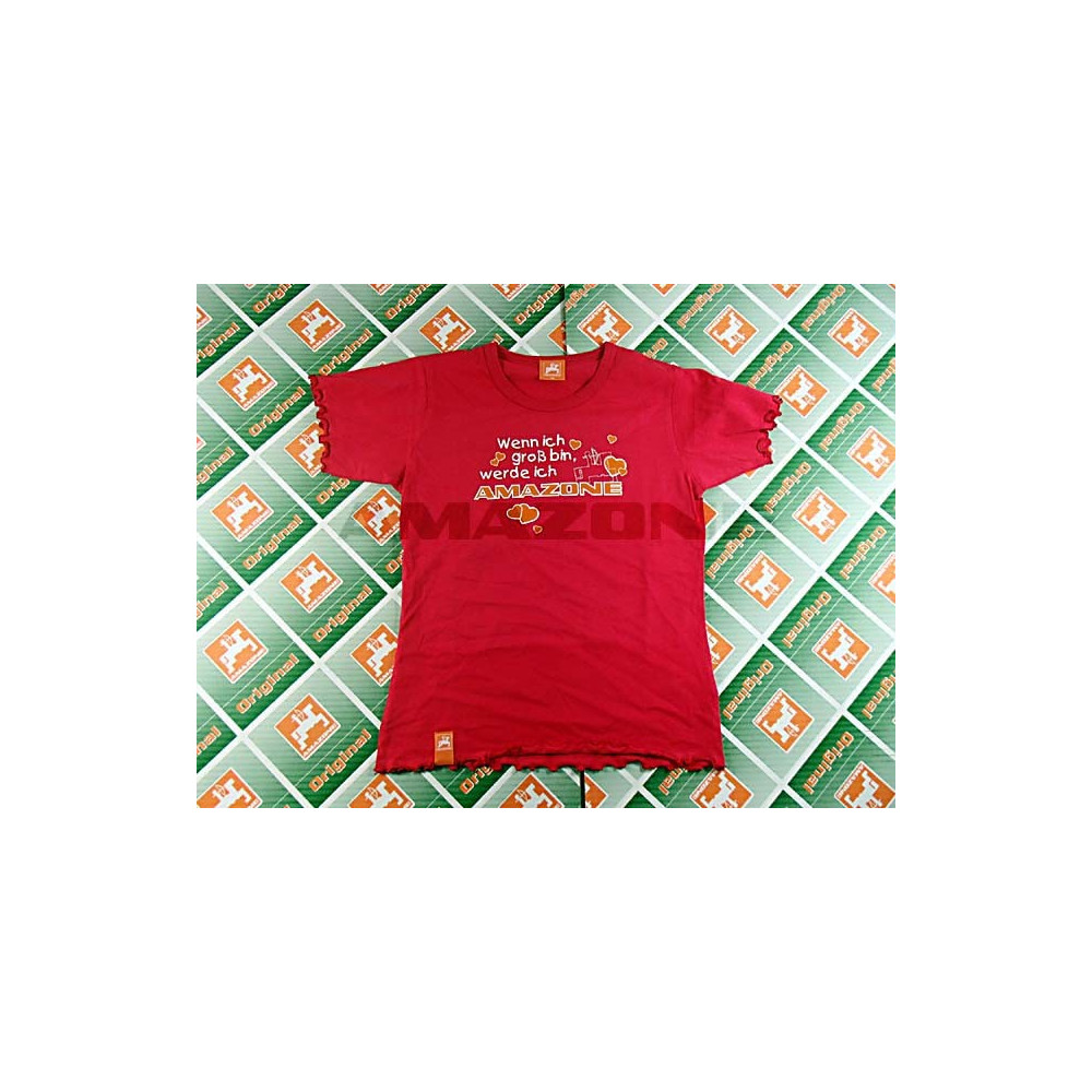 T-SHIRT fille rose taille (116) ML406 Amazone