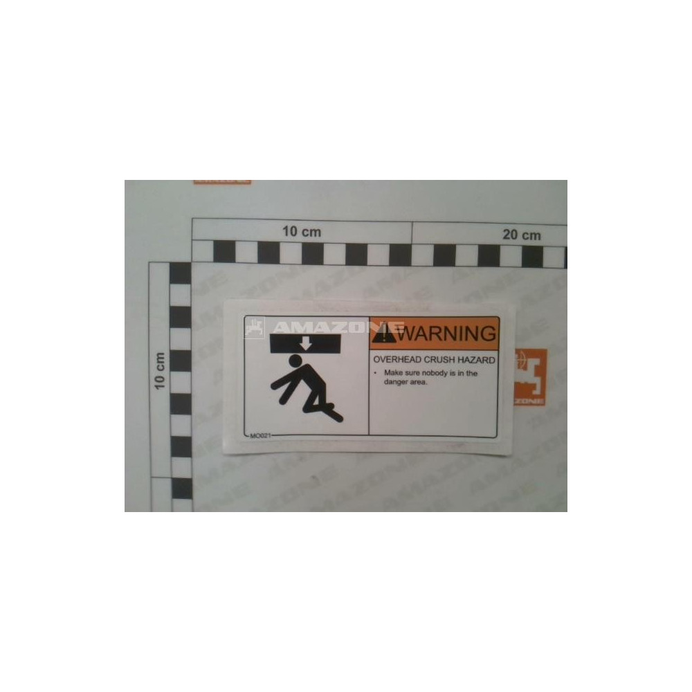 Autocollant danger MO021 Amazone