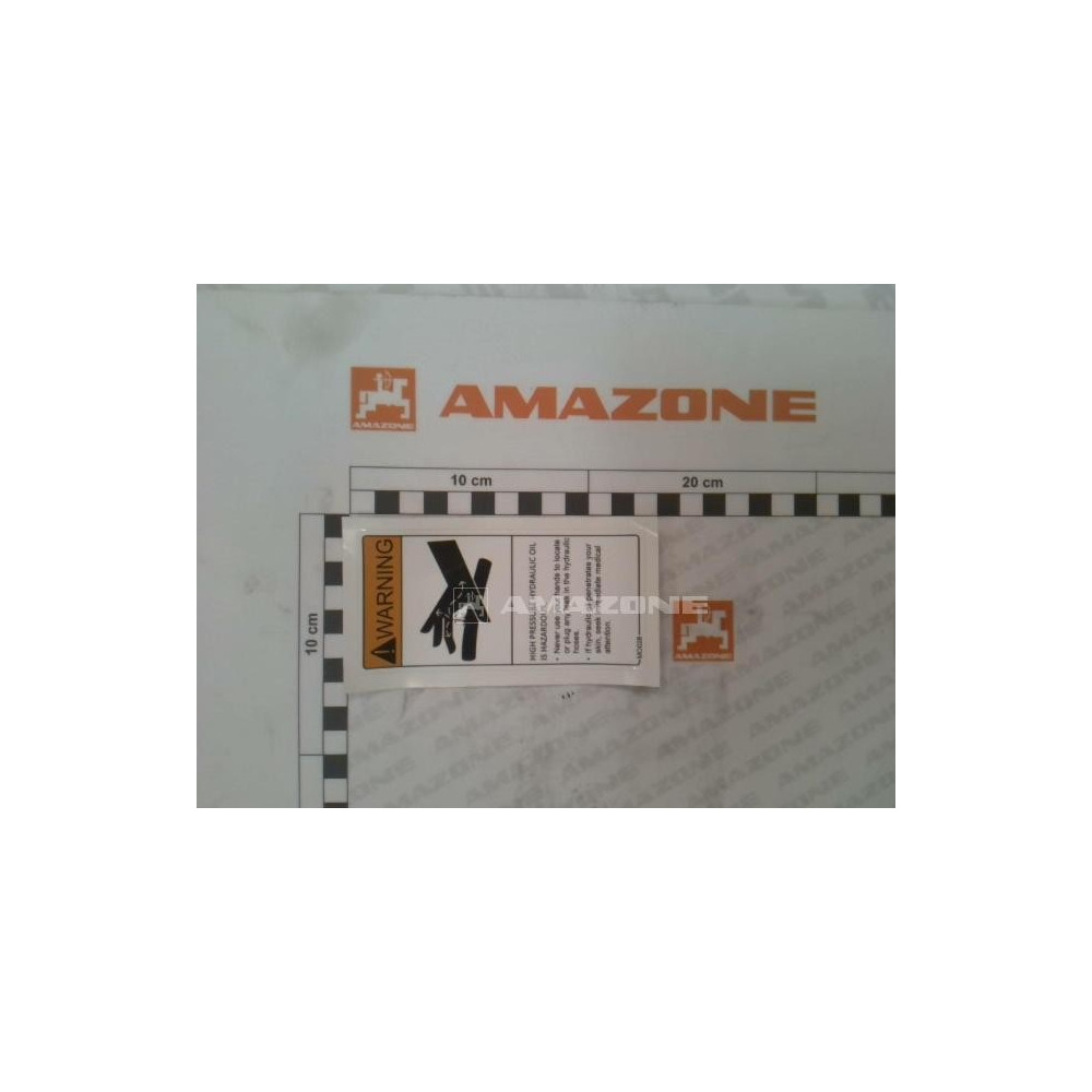 Autocollant pression elevée MO028 Amazone