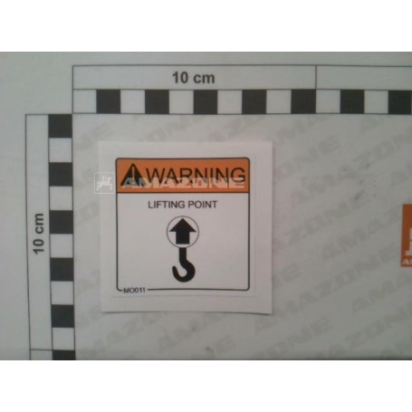 Autocollant avertissement fixation Réf. MO011 - AMAZONE Autocollant avertissement fixation Réf. MO011 - AMAZONE