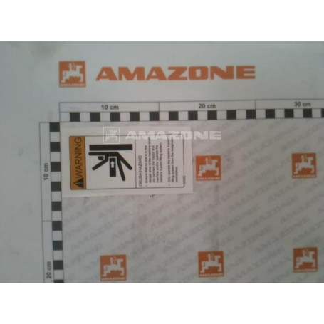 Autocollant avertissement Réf. MO029 - AMAZONE