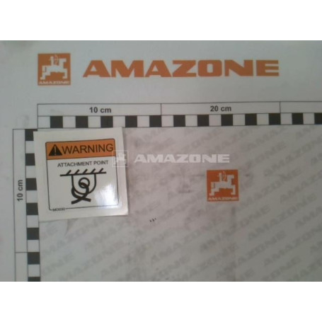 Autocollant avertissement glissiere Réf. MO030 - AMAZONE Autocollant avertissement glissiere Réf. MO030 - AMAZONE