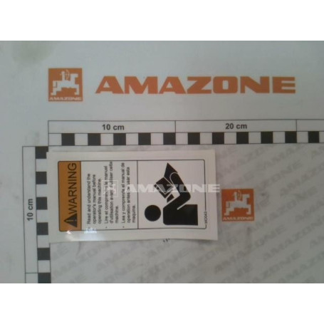 Autocollant avertissement Réf. MO043 - AMAZONE Autocollant avertissement Réf. MO043 - AMAZONE