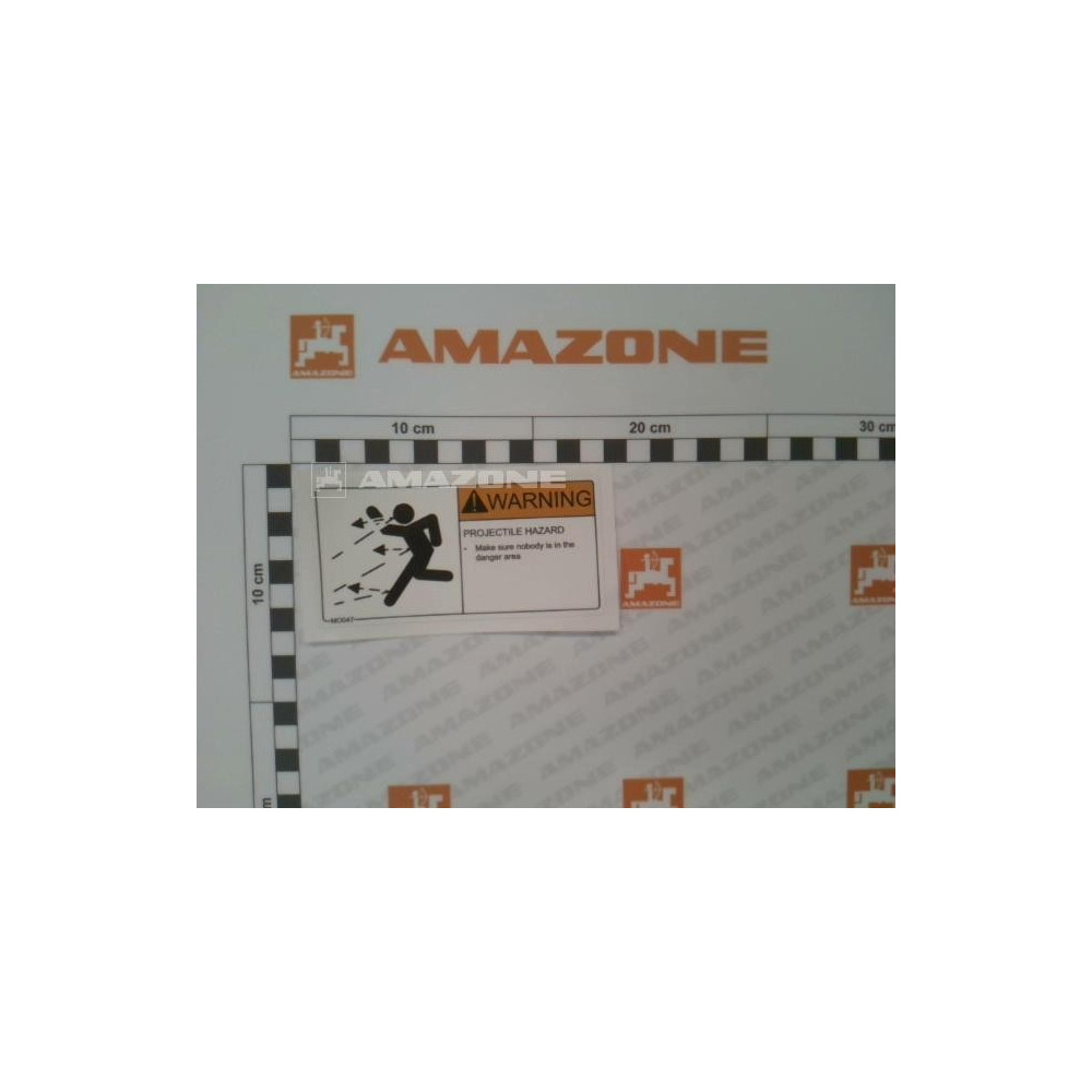 Autocollant risque de projectile MO047 Amazone