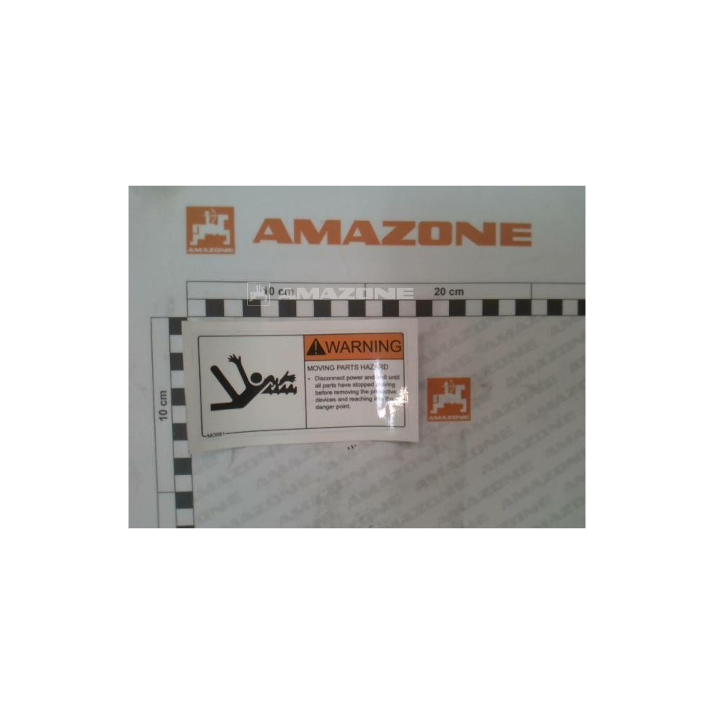 Autocollant danger MO061 Amazone