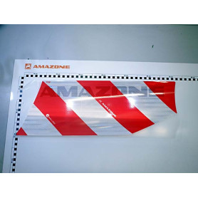Autocollant droit rouge/blanc ND034 Amazone