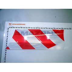 Autocollant droit rouge/blanc Réf. ND034 - AMAZONE Autocollant droit rouge/blanc Réf. ND034 - AMAZONE