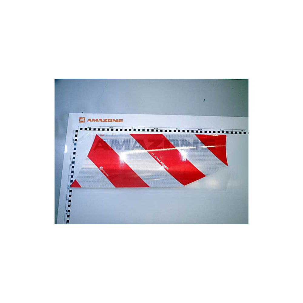 Autocollant droit rouge/blanc ND034 Amazone