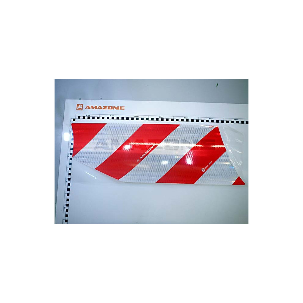 Autocollant gauche rouge/blanc ND033 Amazone