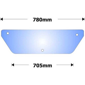 Glace arrière inférieure 300 en verre pour MASSEY FERGUSON