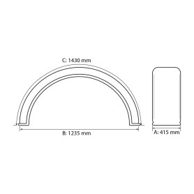 Garde-boue Flap 2RM 320mm PAIRE pour MASSEY FERGUSON